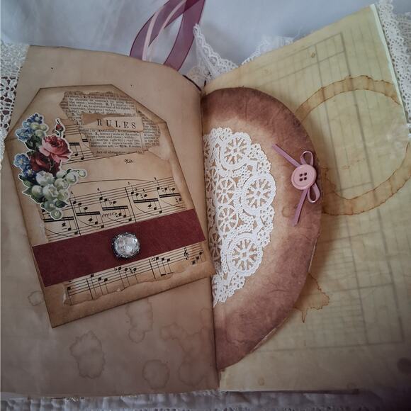 Victorian Junk Journal Scrapbook
w/ Cards, Bookmarks, Die Cuts & Nostalgia - Picture 8 of 16